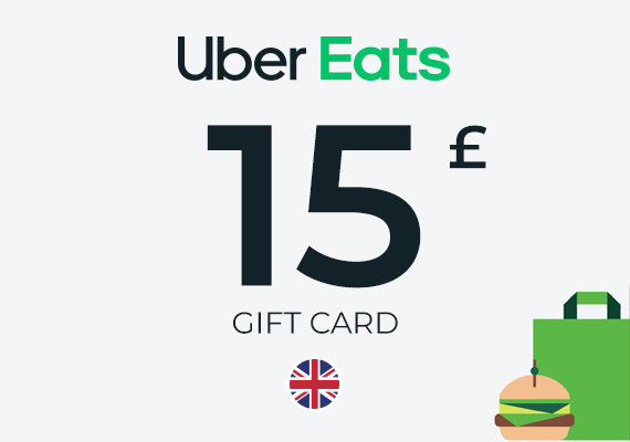 Uber Eats Gift Card 15 GBP Uber Eats Gift Card 15 GBP