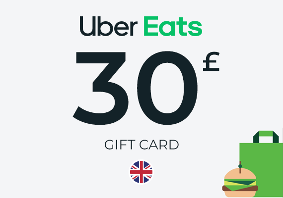 Uber Eats Gift Card 30 GBP Uber Eats Gift Card 30 GBP