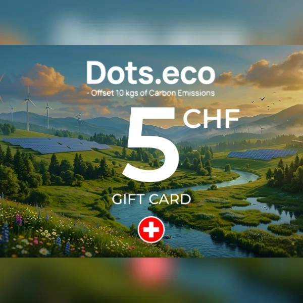 Dots.eco - Offset 10 kgs of Carbon Emissions Gift Card 5 CHF Key - SWITZERLAND