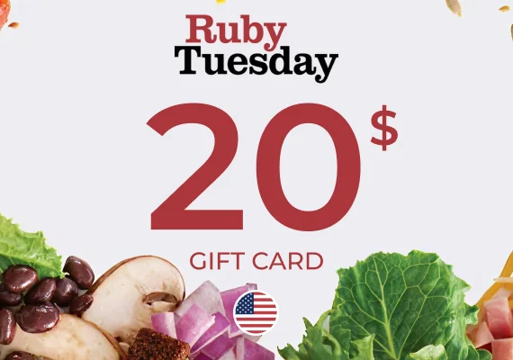 Ruby Tuesday Gift Card 20 USD Key - UNITED STATES