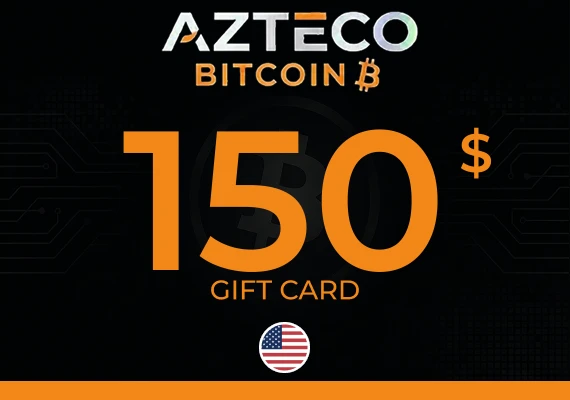 Azteco Bitcoin Voucher - Lightning Gift Card 150 USD