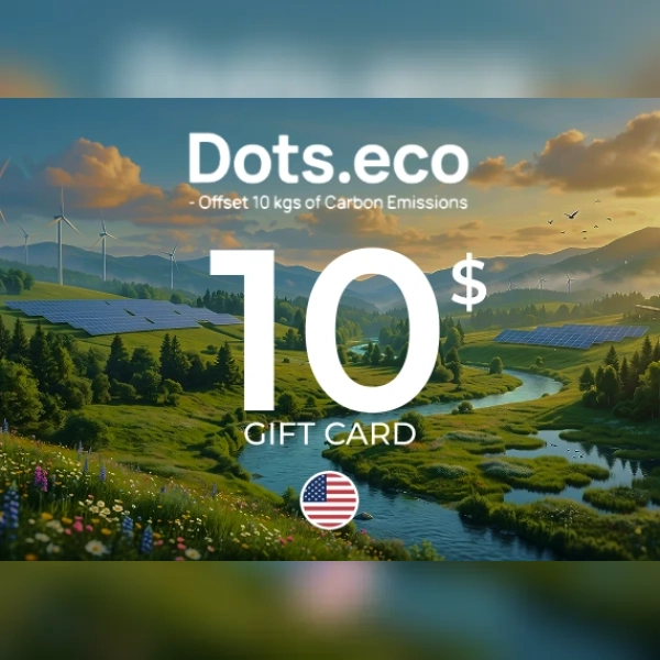 Dots.eco - Offset 10 kgs of CARBON EMISSIONS Gift Card 10 USD Key - UNITED STATES
