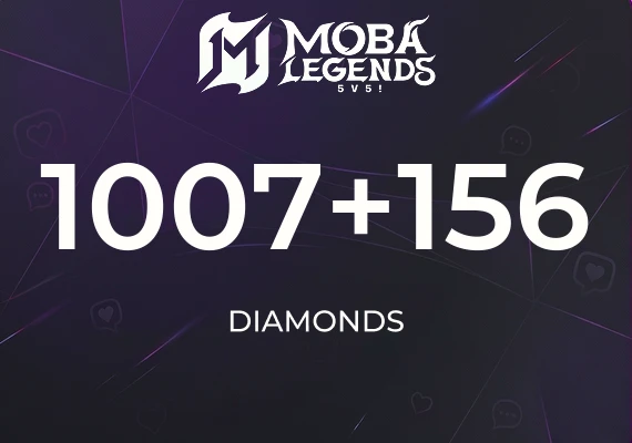 Moba Legends - 1007 Diamonds + 156 Bonus