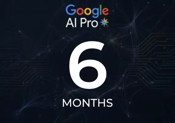  Google AI Pro: Gemini Advanced - 6 Month Non-Stackable