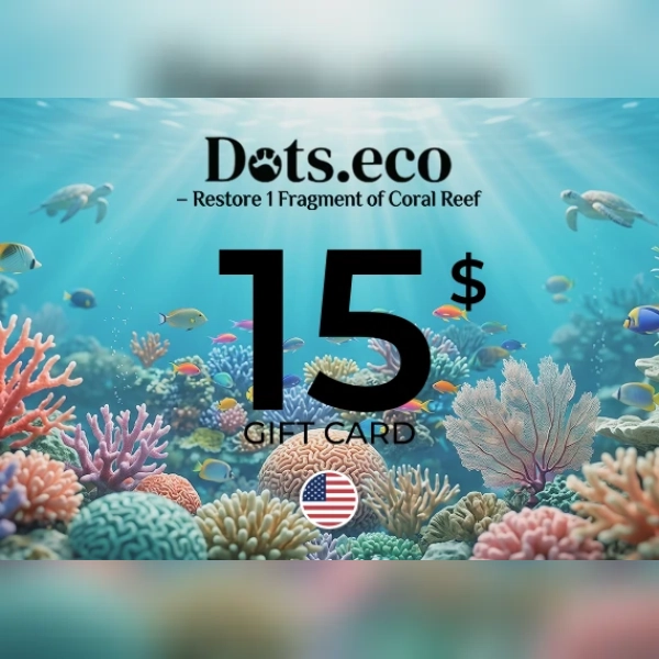Dots.eco - Restore 1 fragment of coral reef Gift Card 15 USD Key - UNITED STATES