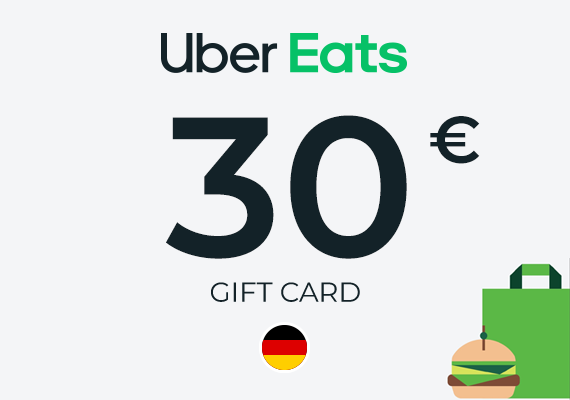 Uber Eats Gift Card 30 EUR (DE) Uber Eats Gift Card 30 EUR (DE)