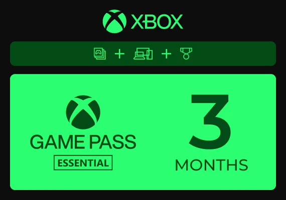 Xbox Game Pass Core (Essential) 3 Months  Xbox Game Pass Core (Essential) 3 Months