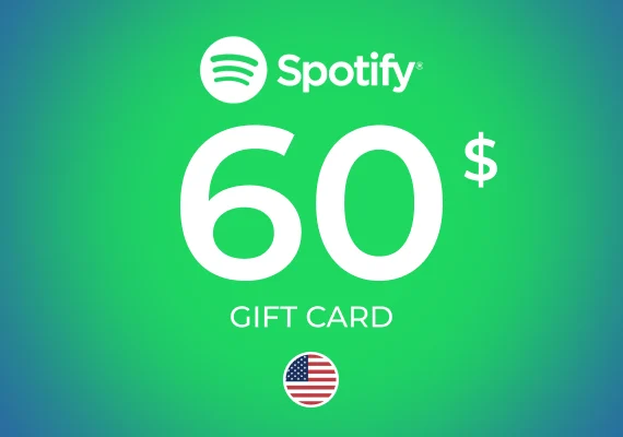 Spotify Gift Card 60 USD Spotify Gift Card 60 USD
