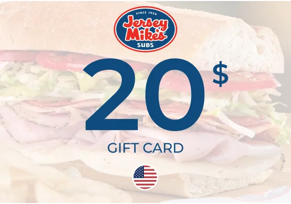 Jersey Mikes Gift Card 20 USD Key - UNITED STATES