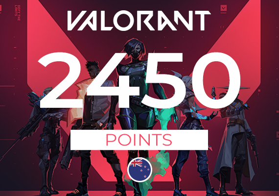 VALORANT Gift Card - 2450 Valorant Points Key - NEW ZEALAND