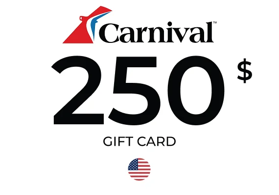 Carnival Cruise Gift Card 250 USD