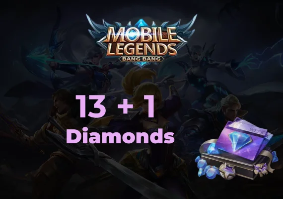 Mobile Legends 13 Diamonds + 1 Bonus Direct Top-Up - GLOBAL