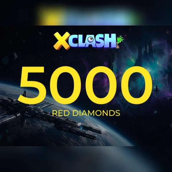 X-Clash - 5,000 Red Diamonds Direct Top-Up - GLOBAL