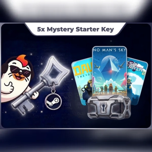 Mystery Keys 5X Starter Mystery Steam Keys