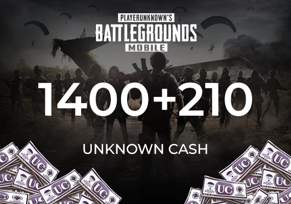PUBG Mobile 1400 + 210 UC (Unknown Cash) Official website PUBG Mobile 1400 + 210 UC (Unknown Cash) Official website