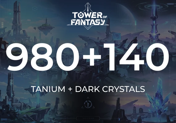 Tower of Fantasy - 980 Tanium + 140 Dark Crystal