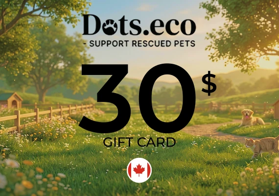 Dots.eco - Support Rescued Pets Gift Card 30 CAD