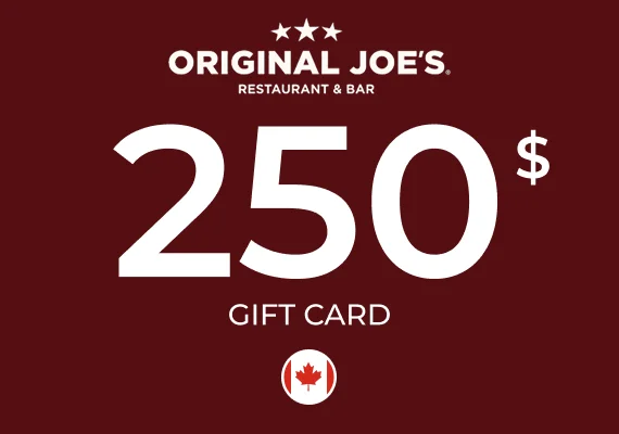 Original Joe's Gift Card 250 CAD