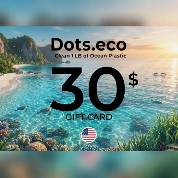 Dots.eco - Clean 1 LB of Ocean Plastic Gift Card 30 USD Key - UNITED STATES