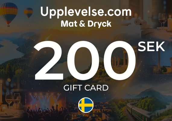 Mat & Dryck – Upplevelse.com Gift Card 200 SEK