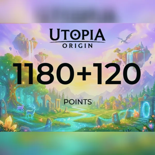 Utopia: Origin - 1180 + 120 Points Direct Top-Up - GLOBAL