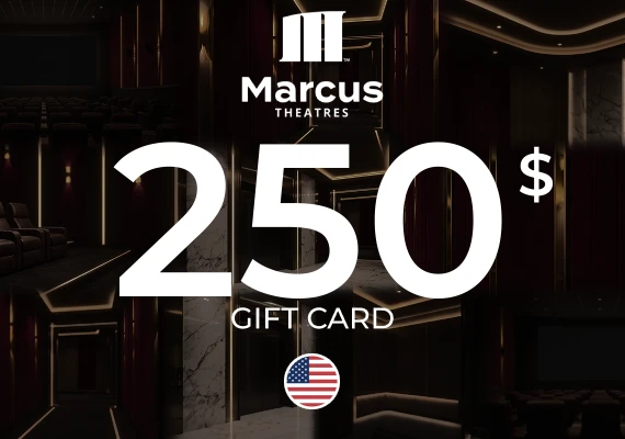 Marcus Theaters Gift Card 250 USD
