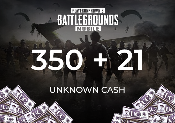 PUBG Mobile 350 + 21 UC (Unknown Cash) Official website