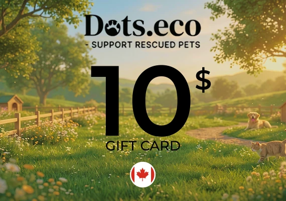 Dots.eco - Support Rescued Pets Gift Card 10 CAD