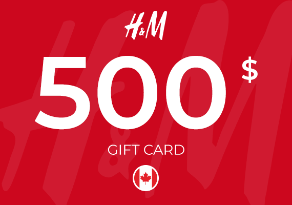H&M Gift Card 500 CAD H&M Gift Card 500 CAD