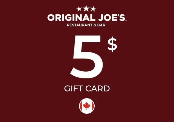Original Joe's Gift Card 5 CAD