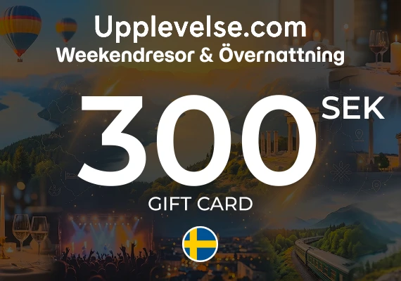 Weekendresor & Övernattning - Upplevelse.com Gift Card 300 SEK