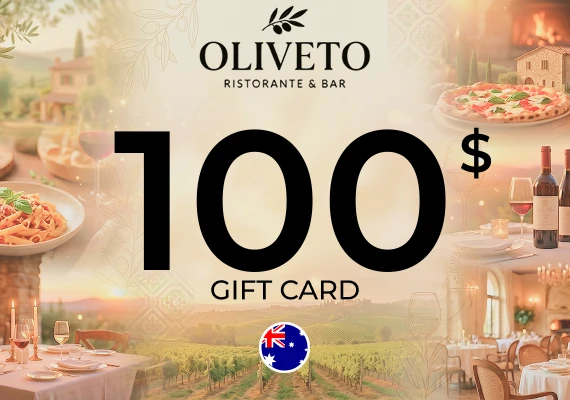Oliveto Ristorante & Bar Gift Card 100 AUD