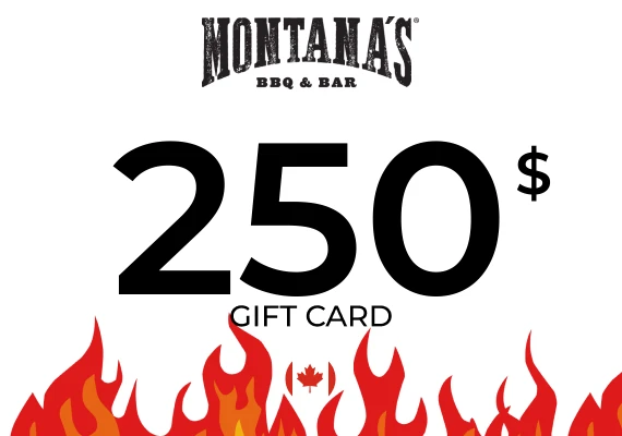 Montana's Gift Card 250 CAD