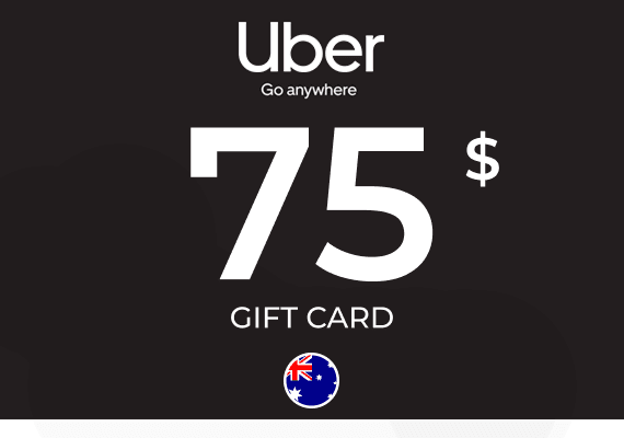 Uber Rides Gift Card 75 AUD