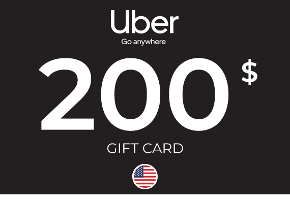 Uber Gift Card 200 USD Uber Gift Card 200 USD