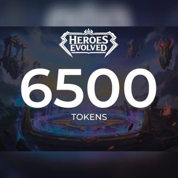 Heroes Evolved - 6500 Tokens Direct Top-Up - GLOBAL