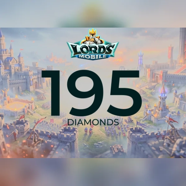 Lords Mobile - 195 Diamonds Direct Top-Up - GLOBAL