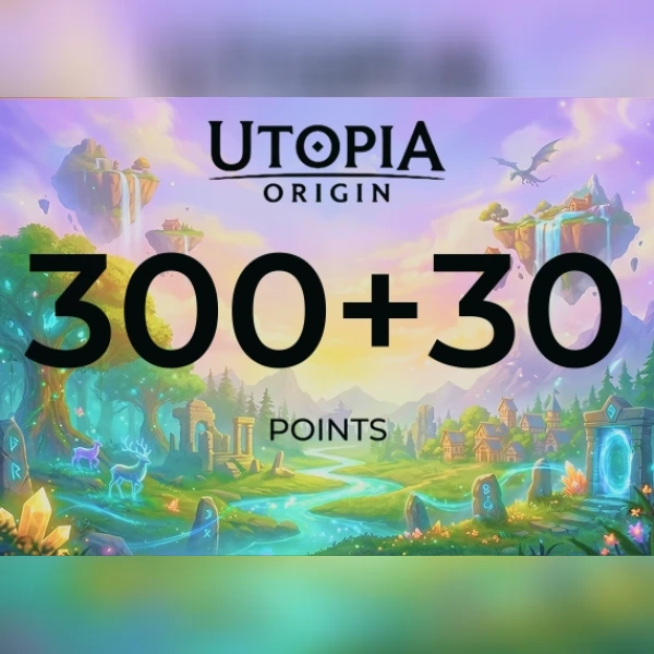 Utopia: Origin - 300 + 30 Points Direct Top-Up - GLOBAL