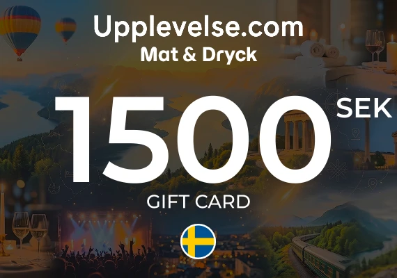 Mat & Dryck – Upplevelse.com Gift Card 1500 SEK