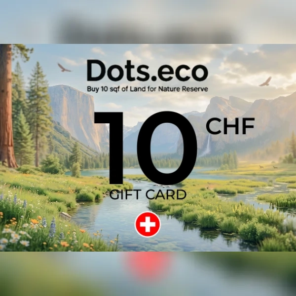 Dots.eco - Buy 10 sqf of Land for Nature Reserve Gift Card 10 CHF Key - SWITZERLAND