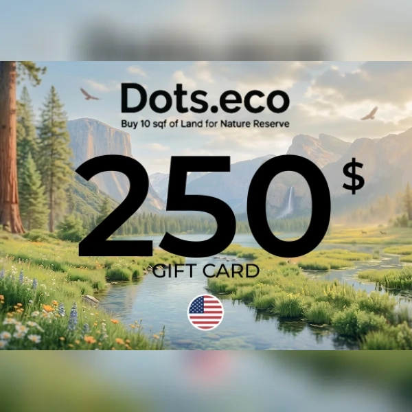 Dots.eco - Buy 10 sqf of Land for Nature reserve Gift Card 250 USD Key - UNITED STATES