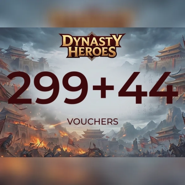 Dynasty Heros - 299 Voucher + 44 Voucher Direct Top-Up - GLOBAL