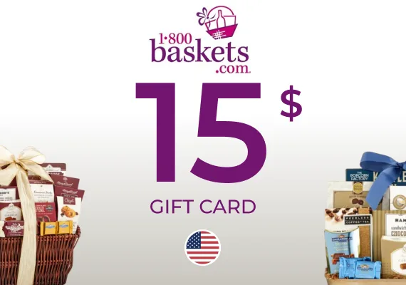 1-800-Baskets Gift Card 15 USD 1-800-Baskets Gift Card 15 USD