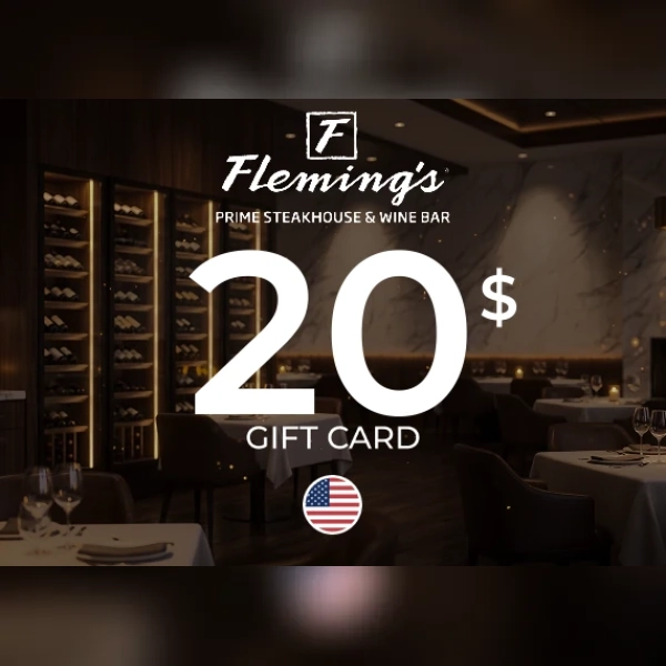 Fleming's Prime Steakhouse & Wine Bar Gift Card 20 USD Key - UNITED STATES