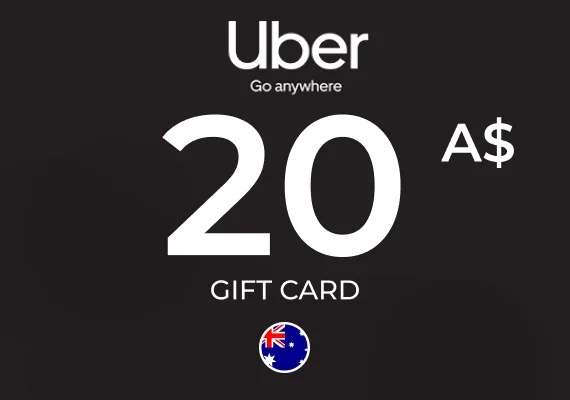 Uber Rides Gift Card 20 AUD