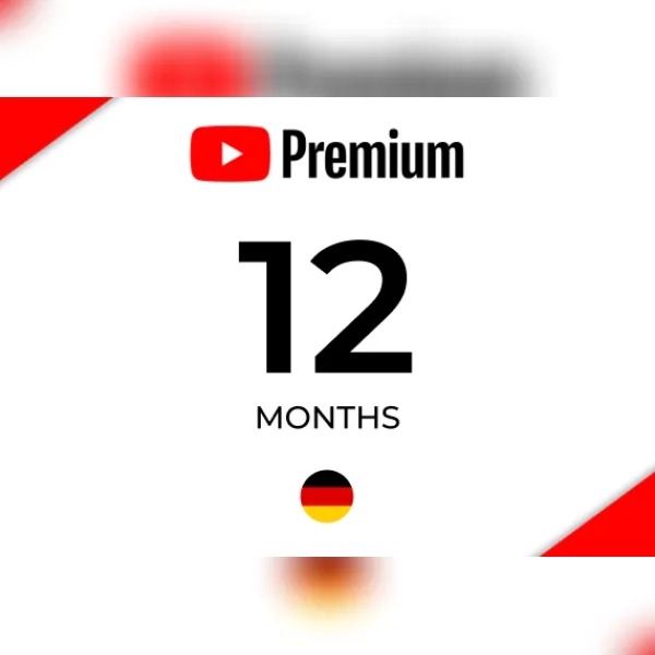 YouTube Premium 12 Months Subscription - GERMANY