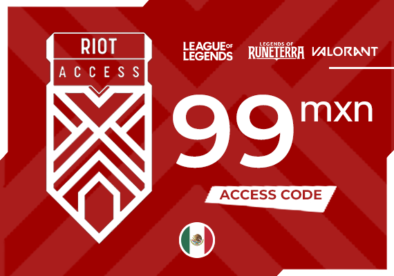 Riot Access Code 99 MXN Riot Access Code 99 MXN