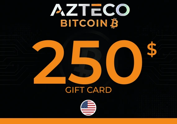 Azteco Bitcoin Voucher - Lightning Gift Card 250 USD