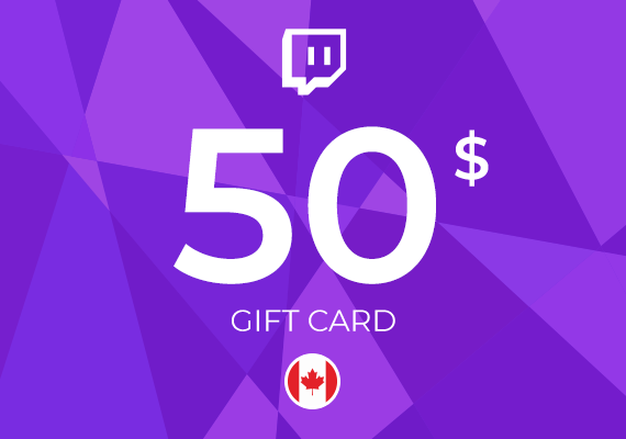 Twitch Gift Card 50 CAD