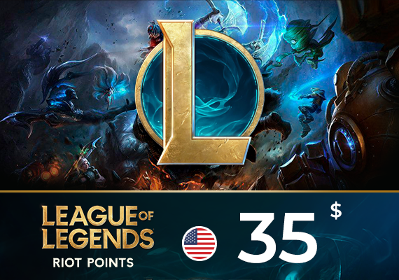 League of Legends Riot Points 35 USD League of Legends Riot Points 35 USD